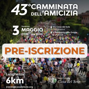 PRE-ISCRIZIONE CAMMINATA AMICIZIA